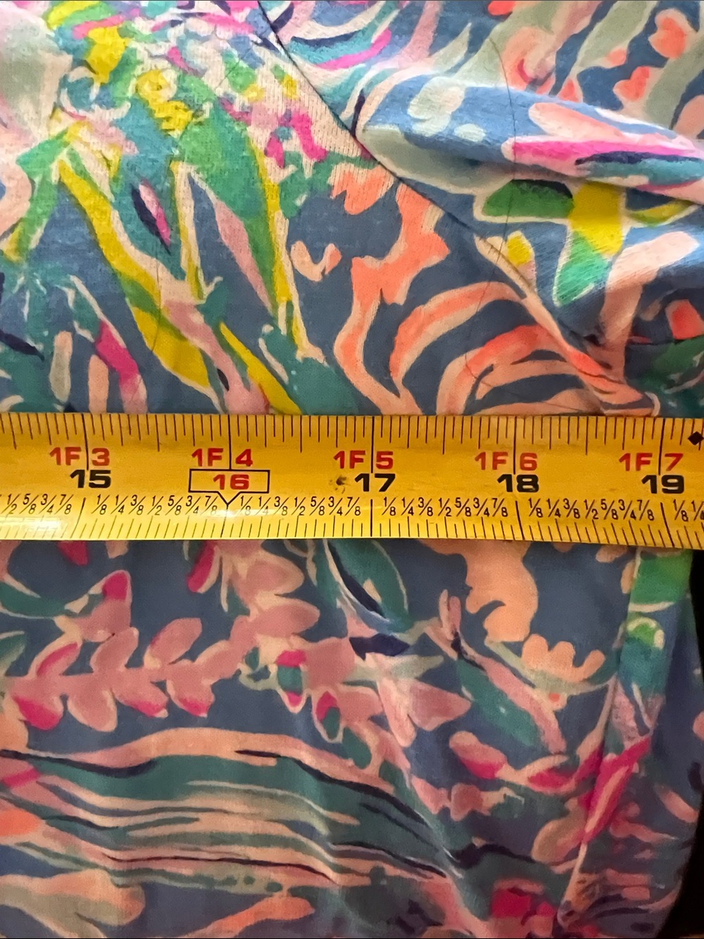 Lilly Pulitzer NWOT Women's Blue Floral Scoop-Neck Dress sz L - Picture 5 of 6